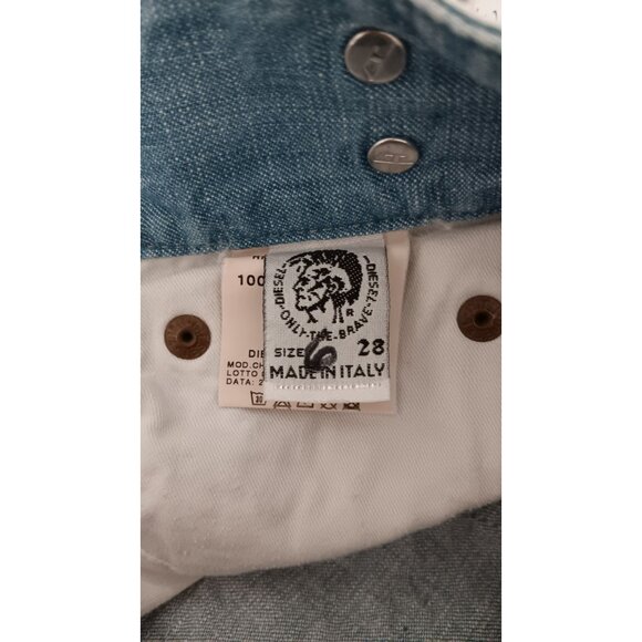 Diesel LW 28 Italy Cherone Vintage Retro Y2K Low Rise Denim Boot Cut Boho Jeans - Picture 6 of 7